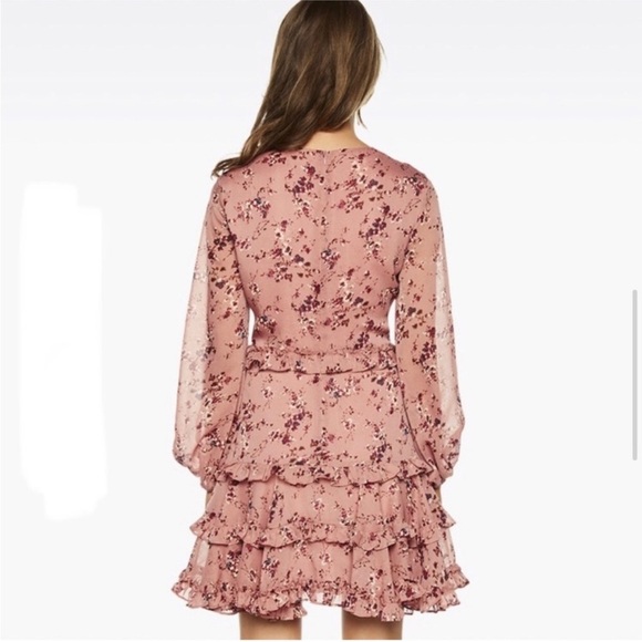 Bardot Ditsy Frill Dress in Rose Ditsy - Picture 2 of 11